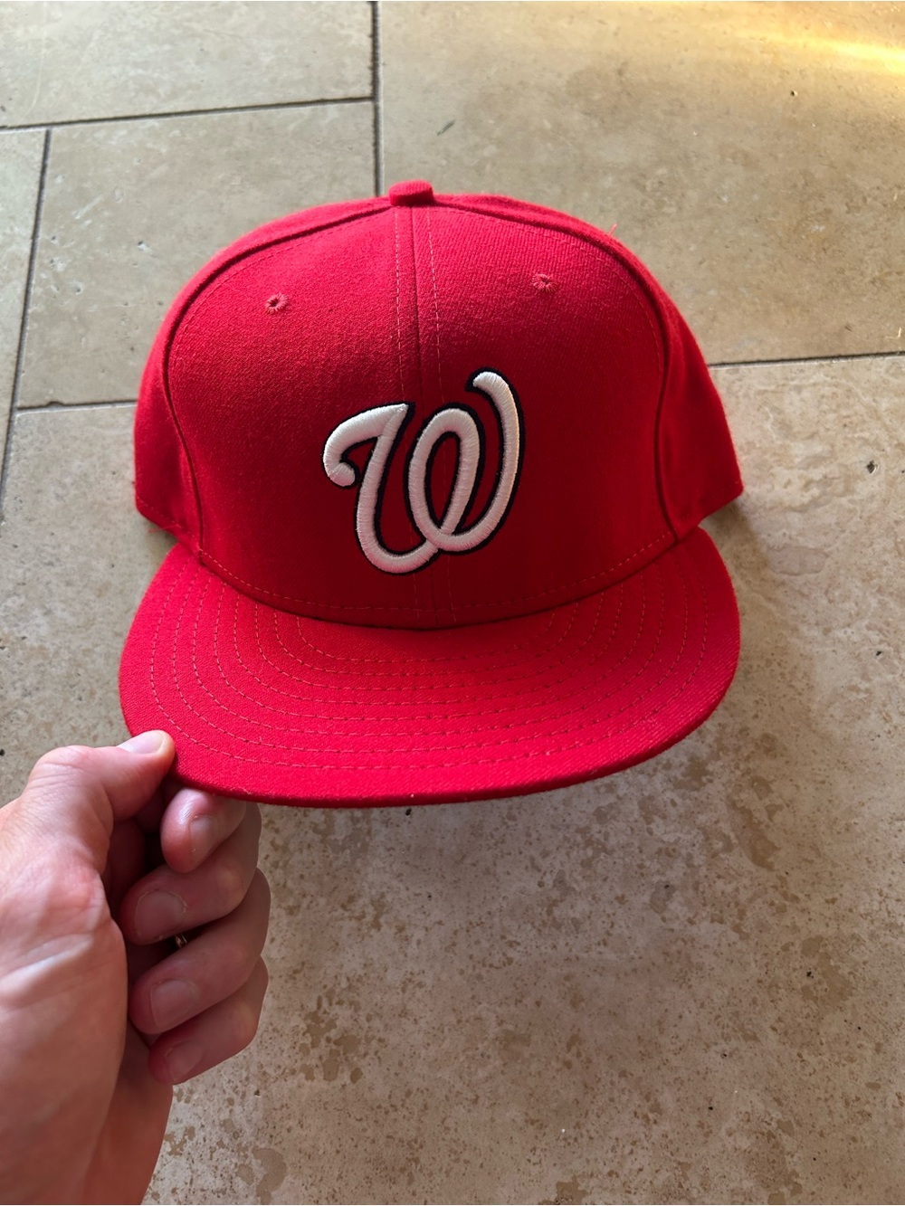 Men’s Washington Nationals New Era 59FIFTY Authentic Collection hat size 7 1/2.